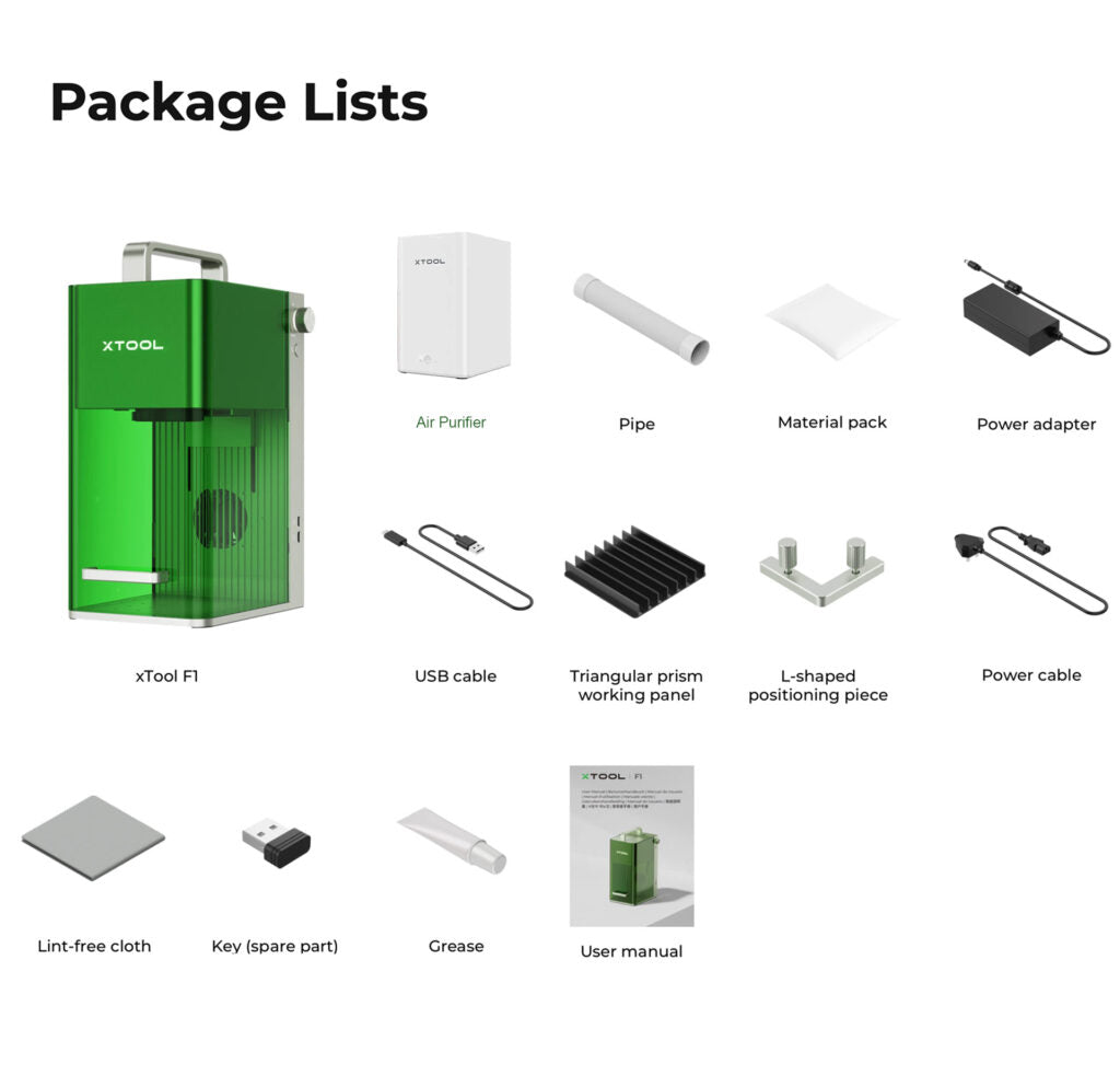 xTool F1 + Desktop Smoke Purifier Bundle